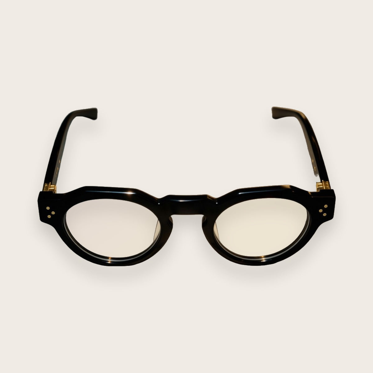 Woolet 007 Round / Panto black with blue-light filtering lenses — 158 mm wide-fit frame