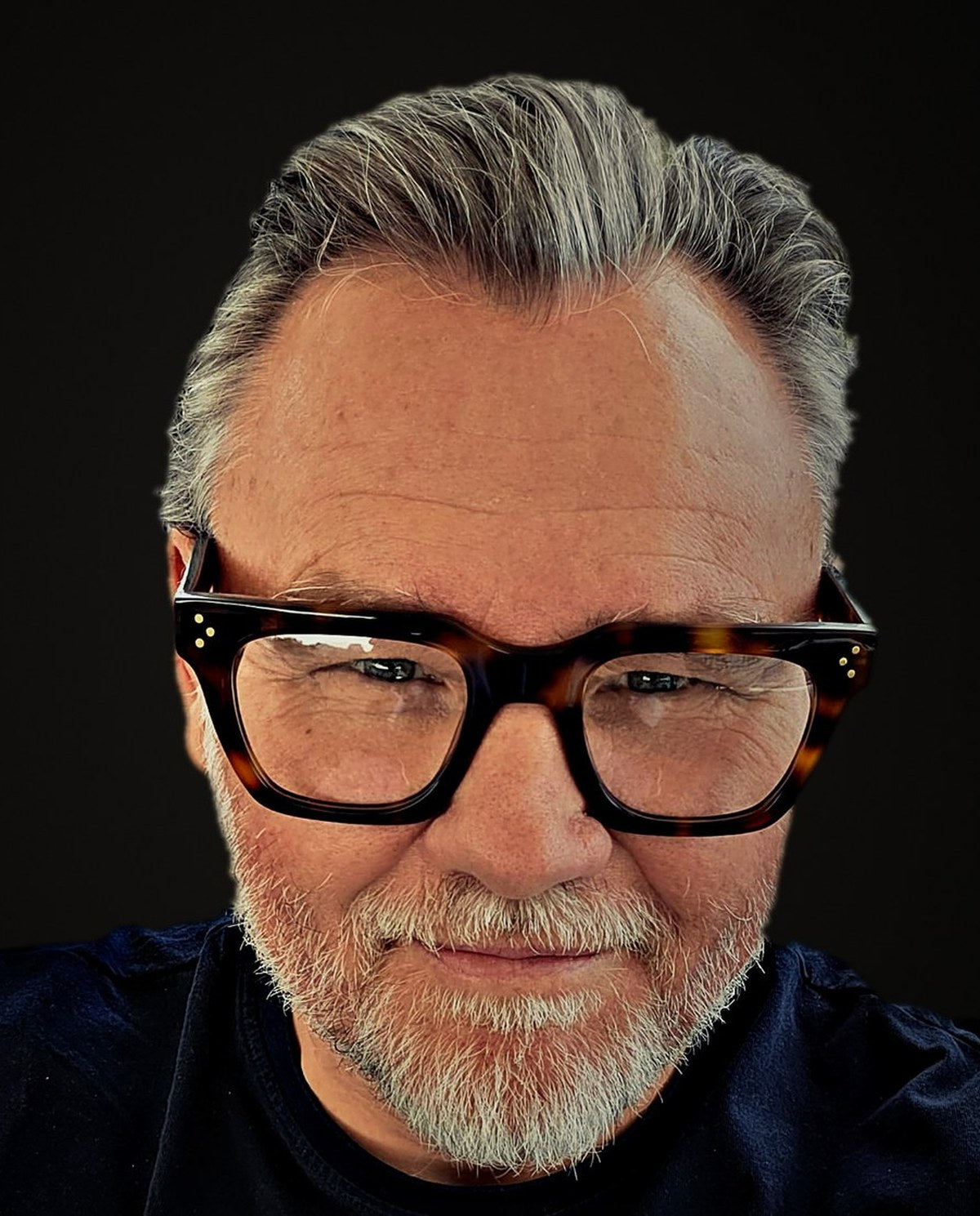 Greg wearing the Woolet 009 Soft Square in Havana